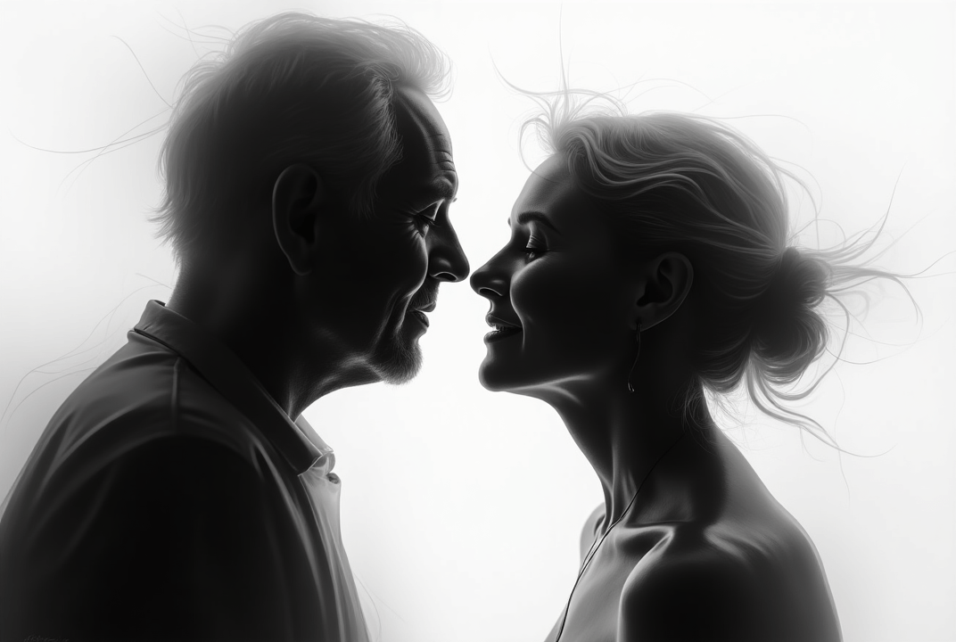 _abstract_image_of_a_couple_over_50_black_and_white_fb0 - SeniorLoveHub couple over fifty