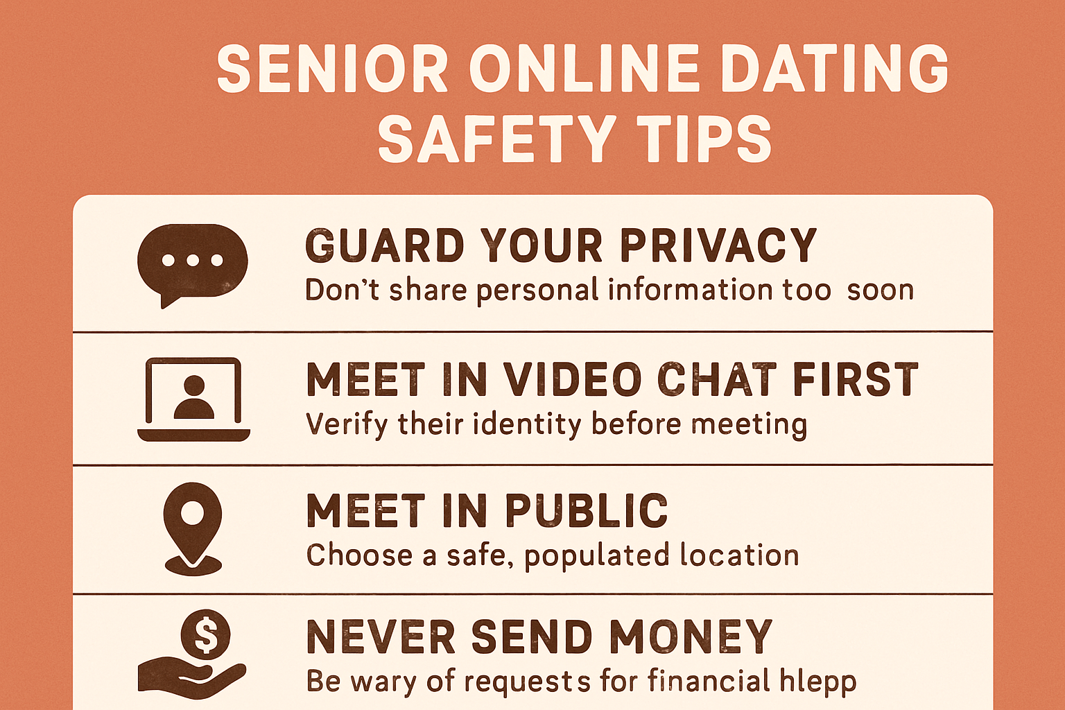 senior online dating safety